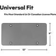 thumbnail image 2 of Duzziyyaa 2-Pack Tinted Smoked Car License Plate Protector Cover with Screw Caps Kit, 2 of 5
