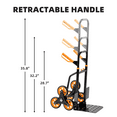 thumbnail image 5 of Aukfa Stair Climbing Hand Truck,330lbs Heavy Duty Foldable Utility Dolly with Tri-Wheel Design and Ergonomic Handle,Black, 5 of 7