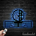thumbnail image 4 of Handmadetneonsign Basketball Metal Hanger Metal Wall Art Light, Basketball Metal Sign Wall Decor, Sport Metal Decor, 4 of 5