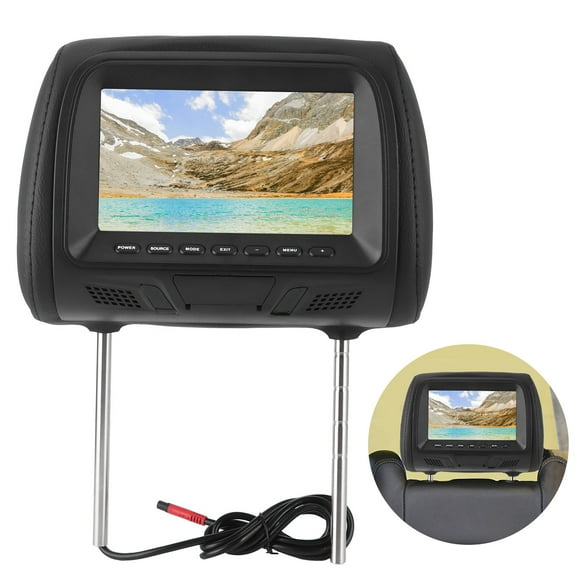 Headrest LCD Video Player, Support USB MP5 Car Headrest DVD Player 7inch HD Multimedia for Car