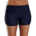 thumbnail image 2 of Womens Swim Shorts Solid Color Swim Bottom High Waisted Boy Short Swimwear Beachwear Swimsuit, 2 of 5