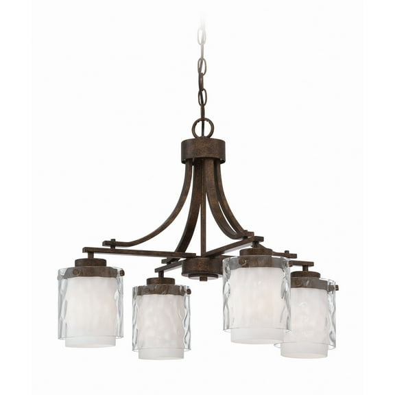 35424-PR Craftmade Lighting Kenswick - Four Light Chandelier -Traditional Installation
