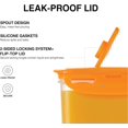 thumbnail image 2 of Aqua Fridge Door Water Jug with Handle BPA Free Plastic Pitcher with Flip Top Lid Perfect for Making Teas and Juices, 2 Quarts, Clear, 2 of 6