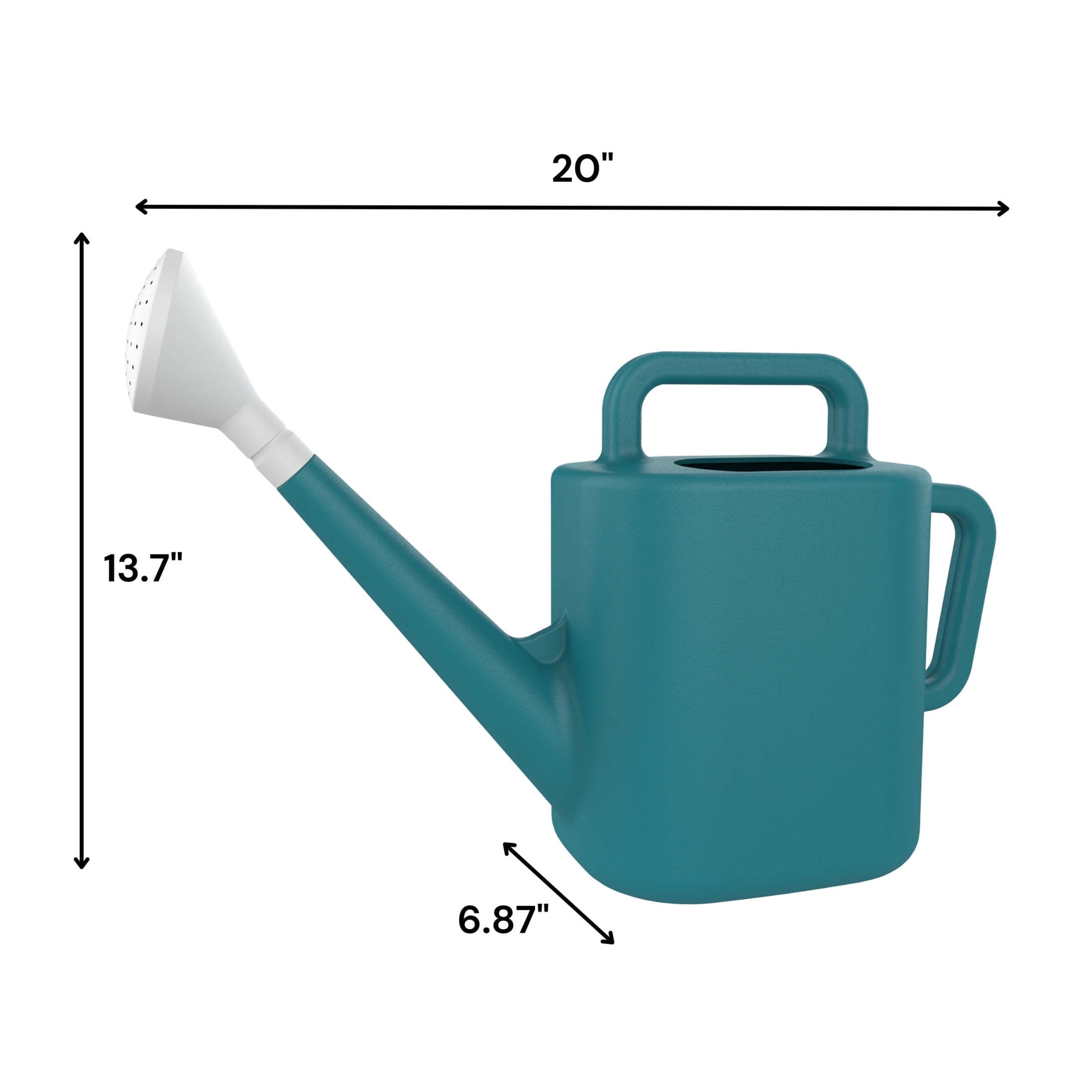 Expert Gardener 2 gal. Resin Watering Can, Teal Thunder