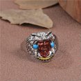 thumbnail image 3 of HOOUN Gothic Punk Stainless Steel Men Ring Skull Rings Party Band Jewelry Size 6-12-11-Style 4, 3 of 5