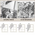 thumbnail image 5 of Spring Floral Swag Curtains for Kitchen/Bedroom/Living Room, Retro Country Flowers Leaves Botanical Gray Scalloped Curtains 63 Inch Long, Window Swag Topper Curtains Valances 2 Panels Set 36"x63", 5 of 8