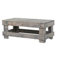 thumbnail image 1 of Del Hutson Designs Point de Repère Pin Bois Massif Naturel Ferme Salon Café Ou Table d'Extrémité (Table de Café, Gris), 1 of 8