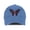 Blue, variant on Pink Ribbon Butterfly Breast Cancer Awareness Washed Denim Baseball Cap, Adult Adjustable Dad Hat, Soft Cotton Curved Brim Casual Cap