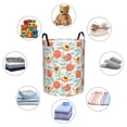 thumbnail image 4 of Balery Peach Cesta de ropa redonda con asas, impermeable, independiente, para ropa, juguetes, dormitorio y familia-Medium, 4 of 6