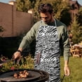 thumbnail image 4 of Leopard Print Adjustable Waterproof Apron for Adults 33x27 Inch – Cooking Apron with 2 Large Pockets, Durable Polyester Bib for Kitchen, Baking, BBQ, and Home Use, 4 of 6