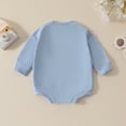 thumbnail image 4 of MIXUE Baby Girls Rompers Easter Long Sleeve Cartoon Rabbit Embroider Pullover Sweatshirt Bodysuits Streetwear,Blue,6-12 Months, 4 of 6