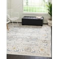 thumbnail image 3 of Unique Loom Whitney Collection Area Rug - Bordeaux (8' Square Cloud Gray/Blue), 3 of 12