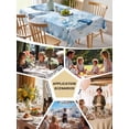 thumbnail image 5 of Blue Sea Table Cloth 60x102 Inch Rectangle, Turtles Jellyfish Corals Marine Life Summer Coastal Waterproof Tablecloth Washable Table Cover for Party Picnic Dinner Decor, 5 of 9