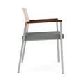 thumbnail image 2 of Avon Reception Guest Chair UPH Seat HPL Back / Silver Steel / Natural / Gray, 2 of 4