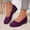 Purple, variant on Women's Ballet Flats Shoes Spring Summer Versatile Fashion Flats Lightweight Comfortable Breathable Round Toe Slip On Dress Shoes for Daily Wear Wine 9.5