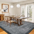 thumbnail image 3 of Funslane Modern Geometric Area Rug 5' x 7', Washable Carpet, Ultra Thin Soft Non-Slip Rug for Living Room Bedroom Home Office, Dark Gray, 3 of 8