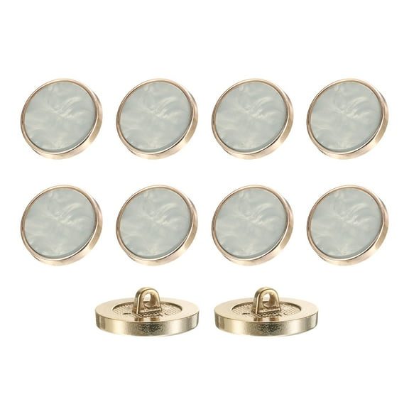 10Pack Round Button, 25mm/1" Resin Decorative Pattern Button, Dark Gray