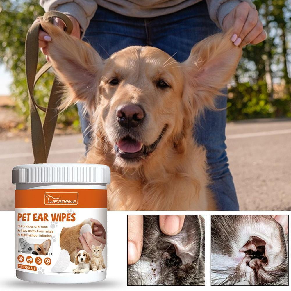 Pet Ear Wipes Cat And Dog Ear Cleaner Wipes Ear Wipes For Pet Ear Wipes