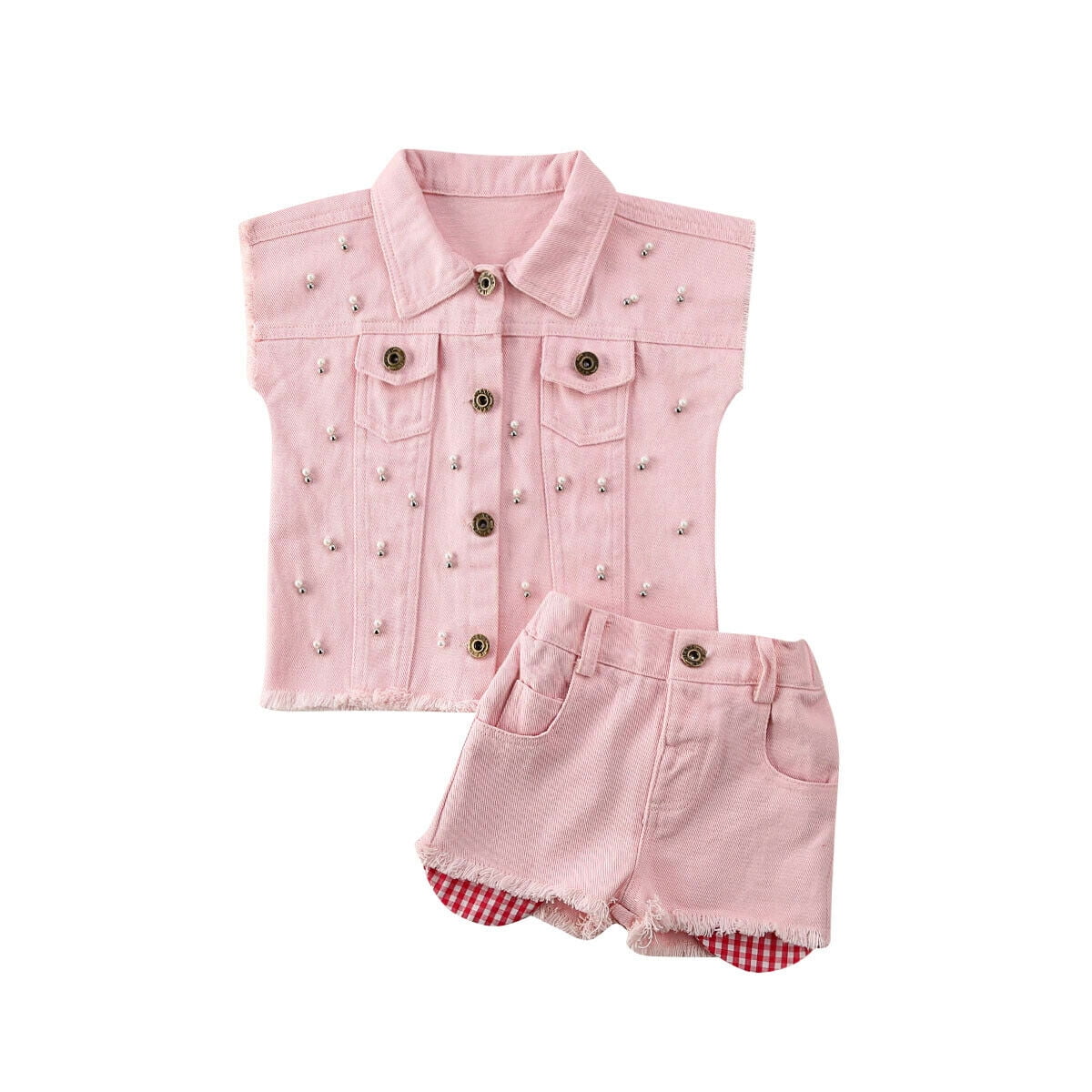denim vest for baby girl