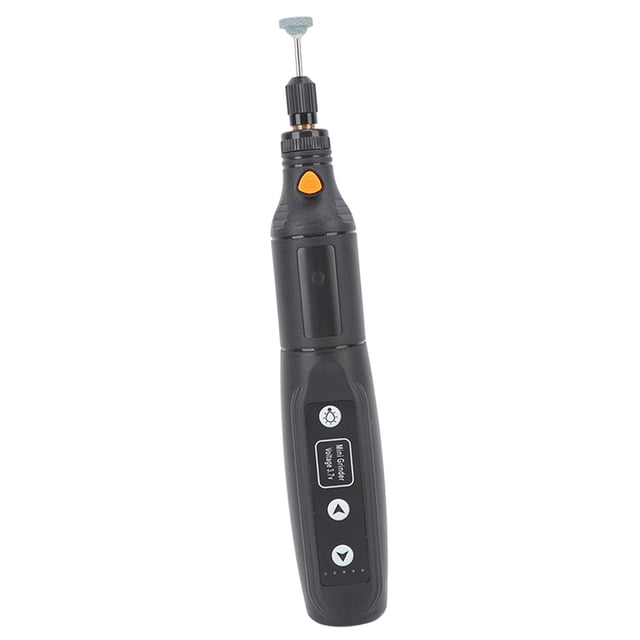 Mini Moulin Électrique, Outil Sans Fil 3.7V Multi Outil Lumière LED Ponce à Main pour Métal pour Acier Inoxydable
