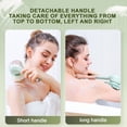 thumbnail image 6 of Electric Body Brush Back Scrubber for Shower, Waterproof Long Handle Body Scrubber with 6 Heads, Rechargeable Bath Brush & 3 Speeds, Yellow, 6 of 6