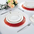 thumbnail image 6 of IAUYY Set of 6 Round Placemats for Dining Tables Heat-Resistant and Wear-Resistant DIY Printing Design Table Placemats，Applicable for Christmas Tomato Details, 6 of 7