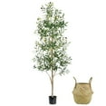 thumbnail image 1 of Cacchiles artificiales con forma de olivo, 180 cm, con maceta, 1 paquete, 1 of 7