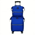 thumbnail image 1 of 2-Piece Oxford Bull Pull Rod Travel Bag Set - Expandable Double Shoulder Back Case for Universal Wheels!, 1 of 5