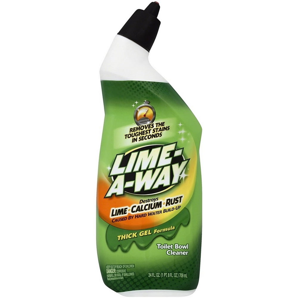 4 Pack LimeAWay Liquid Toilet Bowl Cleaner, Removes Lime Calcium