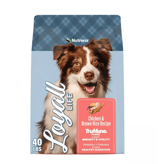 Nutrena Loyall Life All Life Stages Chicken and Brown Rice Recipe Dry Dog Food, 40 lb. Bag