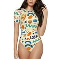 thumbnail image 2 of Picia Peanuts 8 Womens One Piece Swimsuits Modest Tummy Control Bathing Suits Lace Up Slimming Swim Suit-Small, 2 of 9