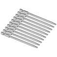 thumbnail image 2 of Paquete de 10 puntas de destornillador Torx T20 de 100 mm de longitud y vástago hexagonal de 1/4", color gris plateado., 2 of 5