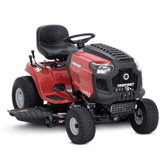 Troy-Bilt Bronco 46 Riding Lawn Mower | 547cc | 46" Side-Discharge, Twin-Blade, Steel Cutting Deck | AutoDrive Transmission