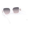 thumbnail image 4 of 90s Diva Womens Rectangle Butterfly Plastic Designer Sunglasses White - Pink Smoke, 4 of 4