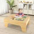 thumbnail image 4 of Infans Kids Wooden Train Table Set 84 PCS Playset w/ Reversible Tabletop Storage Drawer, 4 of 7