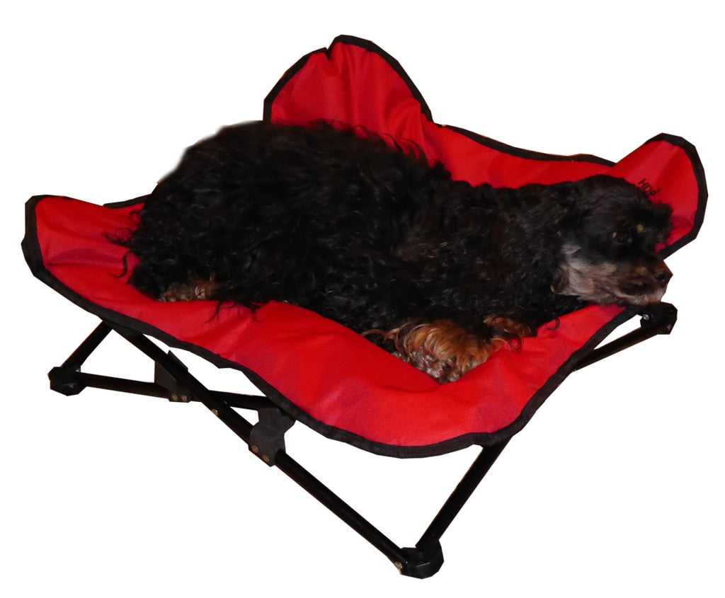HDP Elevated Padded Napper Cot Space Saver Pet Bed ColorBlack Size