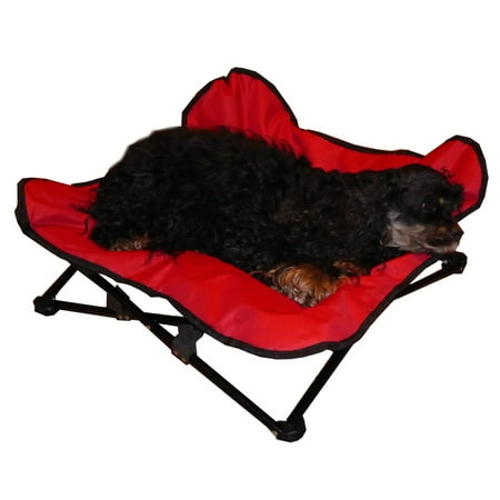UPC: 0741533492299 | HDP Elevated Padded Napper Cot Space Saver Pet Bed Color:Black Size:Large