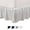 White, variant on Martex King Bed Skirt | Ruffled 100% Microfiber Dust Ruffle | 16" Drop | White