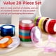 thumbnail image 3 of 20 Rolls Fabric Ribbon Silk Satin Roll - 20 Colors, 500 Yards, DIY Crafts, 3 of 5