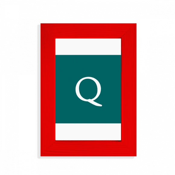 Currency Symbol Guatemala Quetzal GTQ Picture Display Art Red Photo Frame