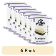 (6 pack) Butter Powder Mix Can Emergency Food Supply, 510 Servings, 10 Year Shelf Life, Certified Gluten Free, Made with Real Milk, 15 Calories per Serving - Dry Butter Powder Blend, Ingredient for Baking