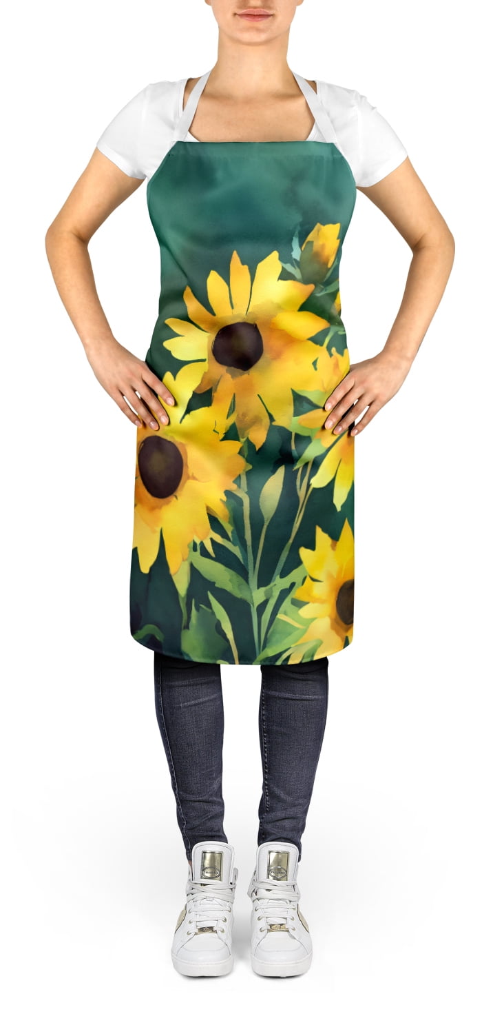 Wyoming Indian Paintbrush in Watercolor Apron