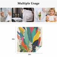 thumbnail image 6 of Cloth Napkins Set of 8 - 20x20 Inches, Boho Leaves Washable Reusable Table Napkins, Colorful Tropical Plants Bohemian Vintage Leaf Soft & Absortbent Dining Napkin for Party Wedding Hotel Restaurant, 6 of 9