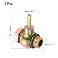 thumbnail image 2 of Unique Bargains 6mm Barb M16x1.5 Male Thread Hose Pipe Fitting Elbow Carbon Steel Adapter 2 Pack, 2 of 5