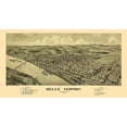 thumbnail image 2 of Moyer 32x19 White Modern Wood Framed Museum Art Print Titled - Belle Vernon Pennsylvania - Moyer 1902, 2 of 4