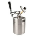 thumbnail image 1 of Beer Keg, 60PSI Gauge Beer Mini Keg System Stainless Steel Efficient  for Homebrew, 1 of 7