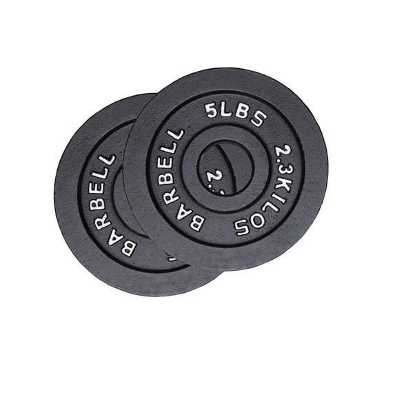 Pair 5 lb Olympic Plates (OP-005) by Deltech Fitness