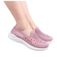 thumbnail image 2 of Mostsola Womens Sneaers Mesh Slip on Walking Shoes Embroidery Floral Dress Shoes Comfort Flats, 2 of 9