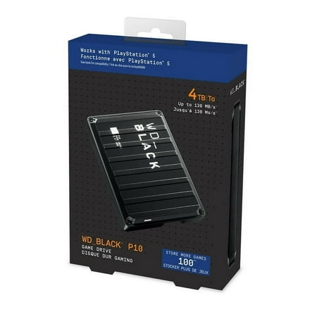 WD - BLACK P10 5TB External USB 3.2 Gen 1 Portable Hard Drive - Black