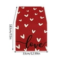 thumbnail image 3 of Heiheiup Nouvelle Nappe Délicate Amour Saint-Valentin en Lin Imprimé Drapeau de Table de Fête, 3 of 9